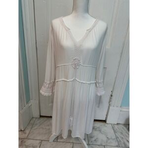 Cottage Core/ Resort Wear/ Sand & Spirit Pinkish White Dress size medium